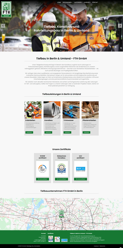 FTH Tiefbau in Berlin FTH Tiefbau in Berlin